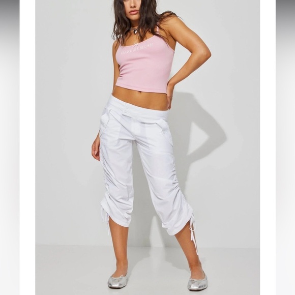 Garage ruched capris - Picture 2 of 7